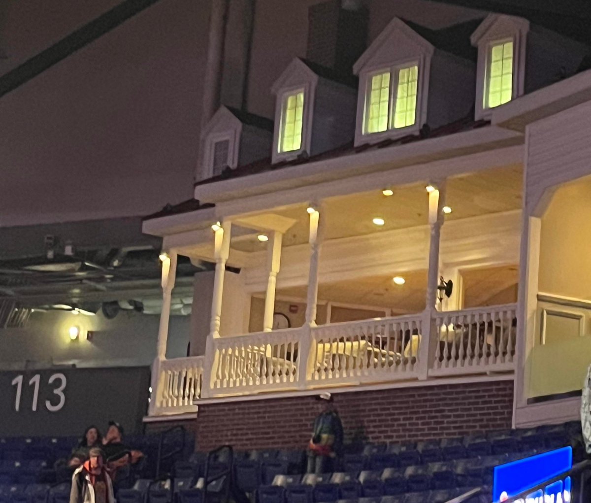 Santander Arena in Reading, PA has a “front porch” club box