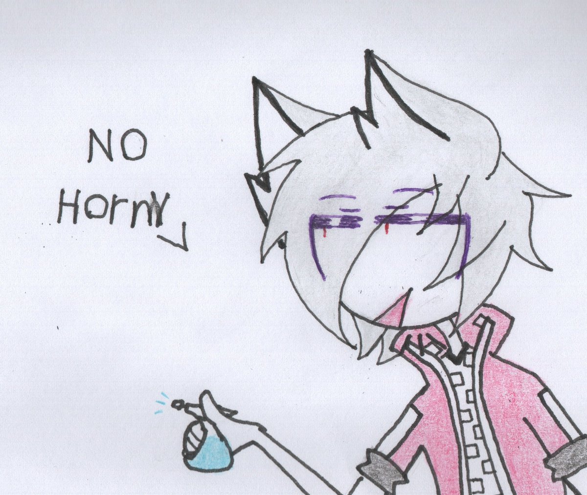 name_in_process's tweet photo. Hoy es domingo de no estar horny(?

#arte #dibujo #oc #horny #nohorny #Domingo https://t.co/C94k7ydW56