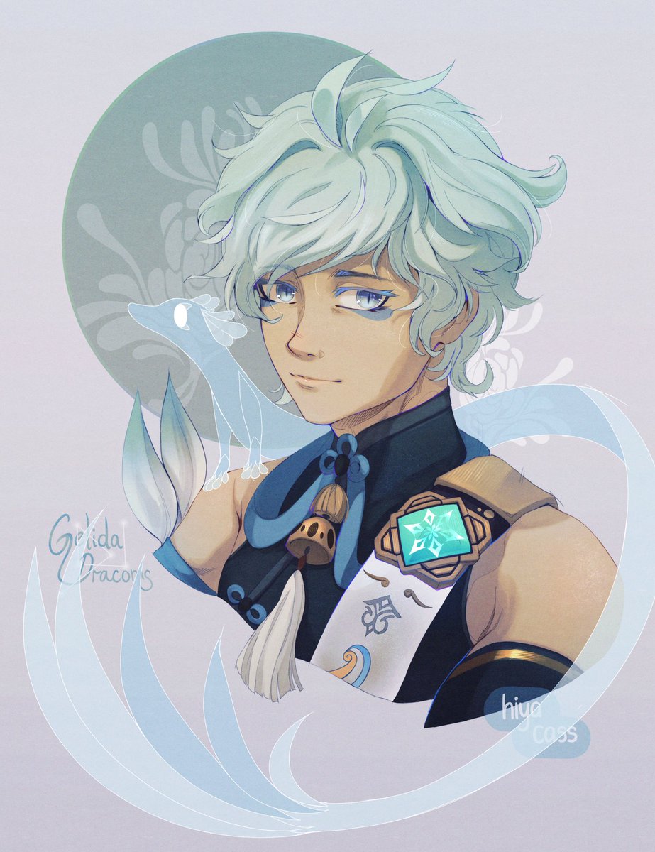 行秋(ユクアキ)(原神) 「[ xingyun archon/adeptus AU ]#genshinimp」|cass ✨のイラスト