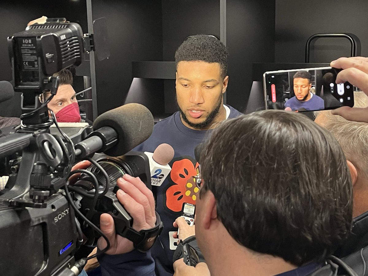 Marlon Humphrey speaks to the media following his two-takeaway day.