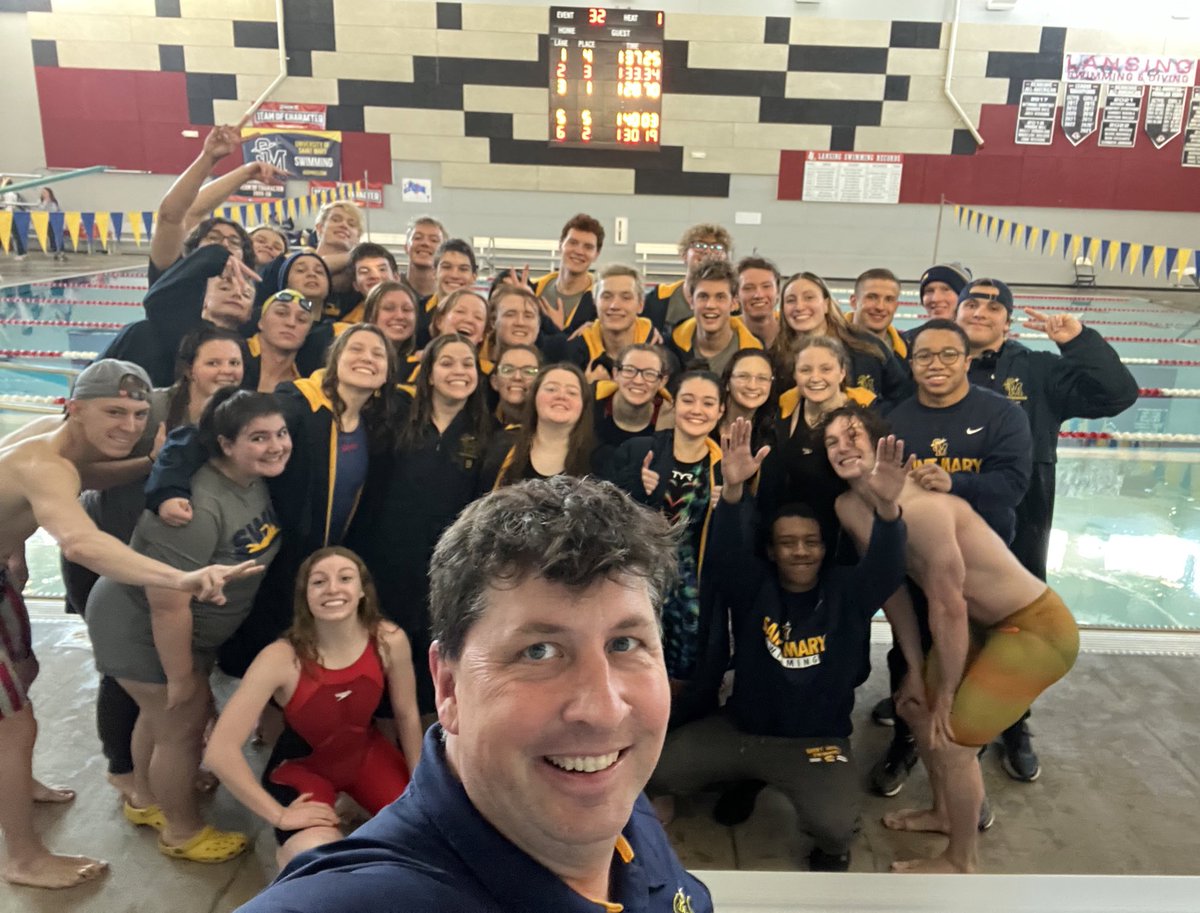 Absolutely incredible day yesterday!!!
🔥🏊‍♀️🔥🏊🏼‍♂️🔥
4 team dual wins!
14 NAIA “B” cuts
6 School Records!
4 Amazing Seniors!
<a href="/USM_Athletics/">USM Athletics</a> <a href="/USMSpireWire/">Saint Mary</a> <a href="/LVTSportsGuy/">Leavenworth Times Sports</a> <a href="/Grace_soccer315/">Grace Sanford</a> <a href="/WestonHutching3/">Weston Hutchings</a> @PowellBrandonm