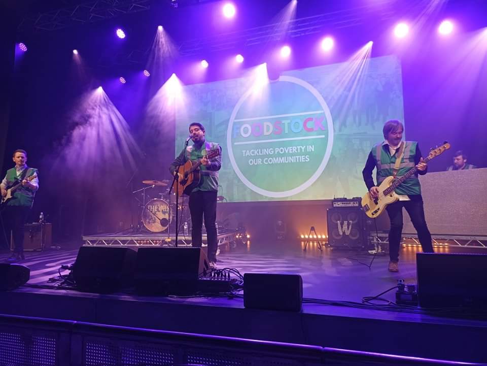 PaulDoherty___'s tweet photo. Best feeling in the world being on stage with The Vals again. This was made even better by the fantastic audience at @Foodstock__. An incredible coming together of people from across our city with a shared focus of showing solidarity with families this winter. Community in action https://t.co/GaePuLu95V