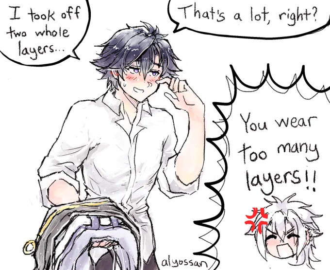 He took off two whole layers! https://t.co/W8JPi6rVfk 