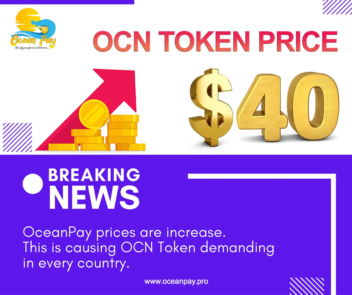 oceanpaypro's tweet photo. OCN TOKEN Current Price $40 💰💰💰
Don't Miss!! Register Now...
https://t.co/G8LOLl8Pou

#tokenvalue #token #nft #oceanpay #crypto #bitcoin #growth #investment #mlm #marketing #DigitalMarketing #onlineearning https://t.co/CGOgs7Srud