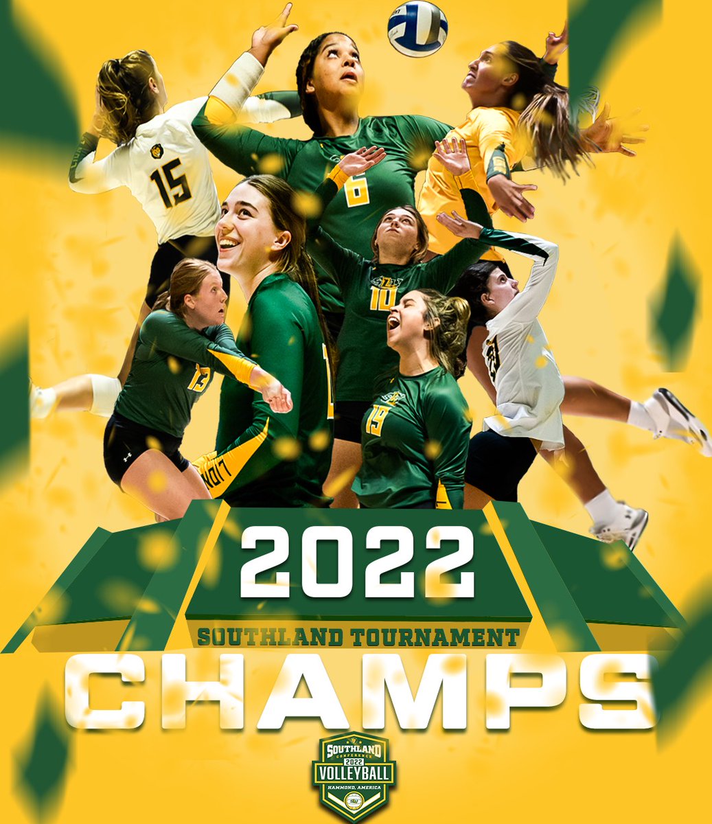 Southeastern Volleyball (@lionupvb) on Twitter photo Final | SLU 3, HCU 1 (16-25, 25-20, 25-20, 25-16)
Your <a href="/SouthlandSports/">Southland Conference</a> tournament champion Lady Lions are heading to the NCAA Tournament!
Field announced next Sunday at 6:30 p.m. (Central) on ESPNU
#LionUp | #LionUpOrLeave Final | SLU 3, HCU 1 (16-25, 25-20, 25-20, 25-16)
Your <a href="/SouthlandSports/">Southland Conference</a> tournament champion Lady Lions are heading to the NCAA Tournament!
Field announced next Sunday at 6:30 p.m. (Central) on ESPNU
#LionUp | #LionUpOrLeave