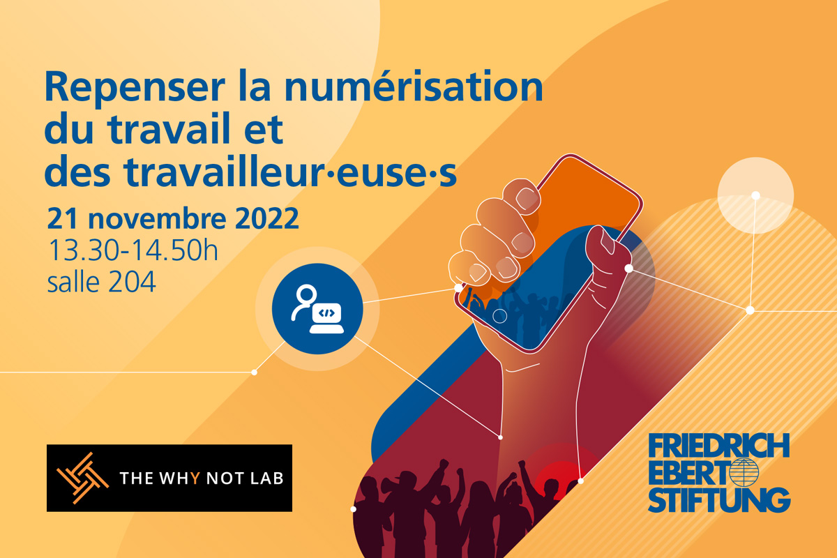 mirkofes's tweet photo. #ITUC22 - Aujourd'hui à 13h30 salle 204, venez écouter les défis que la #digitalisation pose aux travailleur.eue.s, et comment les syndicats peuvent et doivent lutter. "Repenser la numérisation du travail et des travailleur.euse.s" #DigiRights @cjcolclough @fesonline https://t.co/ReKRMDf7t7