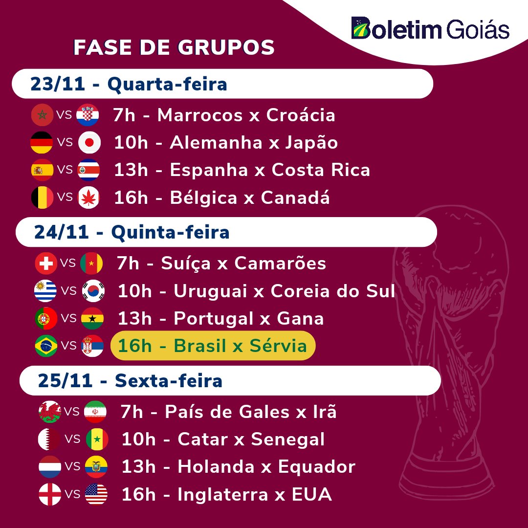 BoletimGoias's tweet photo. Tabela completa da Copa do Mundo Fifa Catar 2022 no Instagram do Boletim Goiás (@BoletimGoias)

Fique por dentro de tudo o que acontece na Copa, inclusive com tabela atualizada, clicand no link abaixo 👇
 https://t.co/oI7ZiKktQS https://t.co/oQ3gMBjMeO