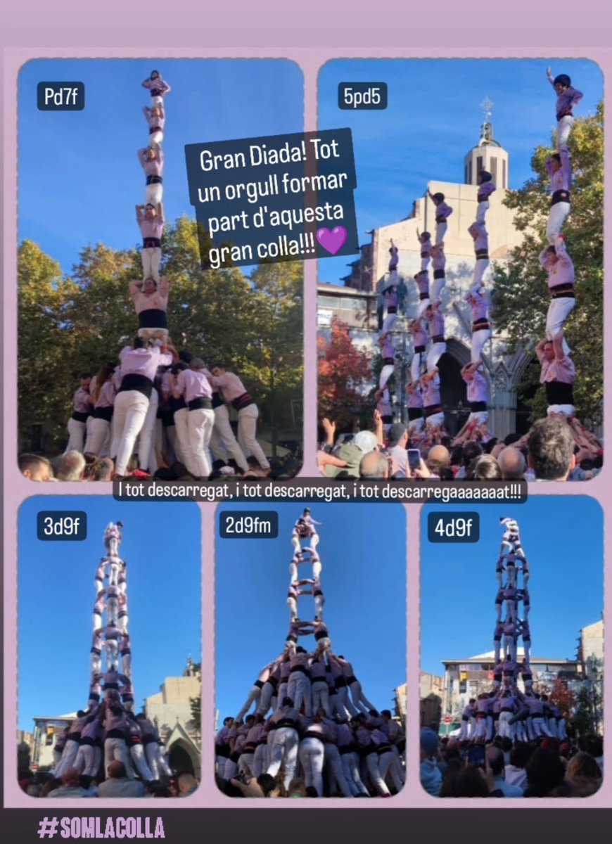 goldia96's tweet photo. Un dia intens ple d'emocions fortes 💜

#Minyons #Minyonsdeterrassa #totdescarregat #XLIVDiada #Terrassa  #orgullmalva #emocions #gammaextra 
#3d9f #2d9fm #4d9f #pd7f #5pd5 #SomLaColla https://t.co/aHdJPy5wAA