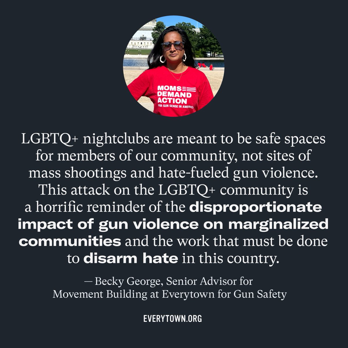 As we recognize Trans Day of Remembrance, we’re mourning five people whose lives were stolen in yet another mass shooting that targeted the LGBTQ+ community. The gunman robbed them of their lives, injured dozens more, and destroyed a sense of safety and joy for countless others.