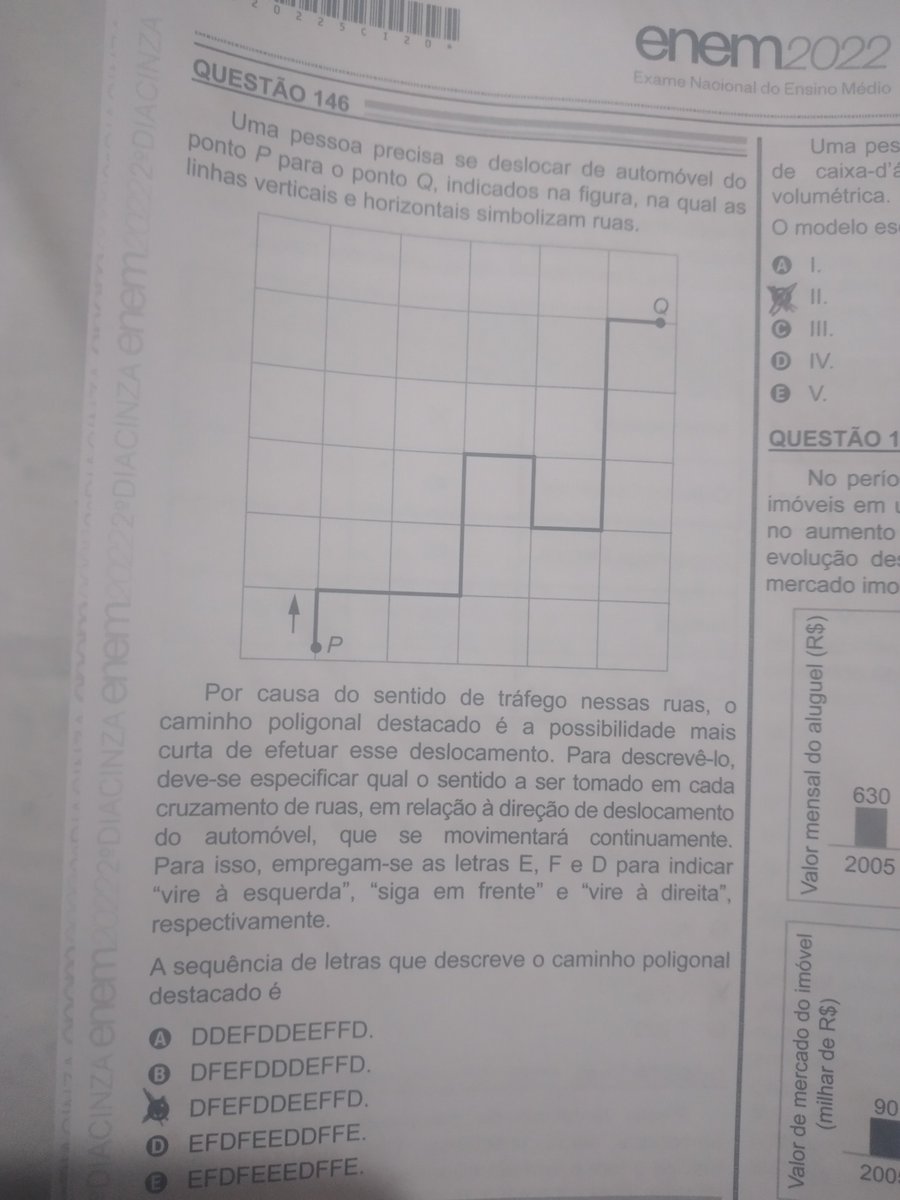 ViniOgrinch's tweet photo. Alguém diz qual a lógica usada aqui? 

#enem2022 https://t.co/fkHSgSRgas