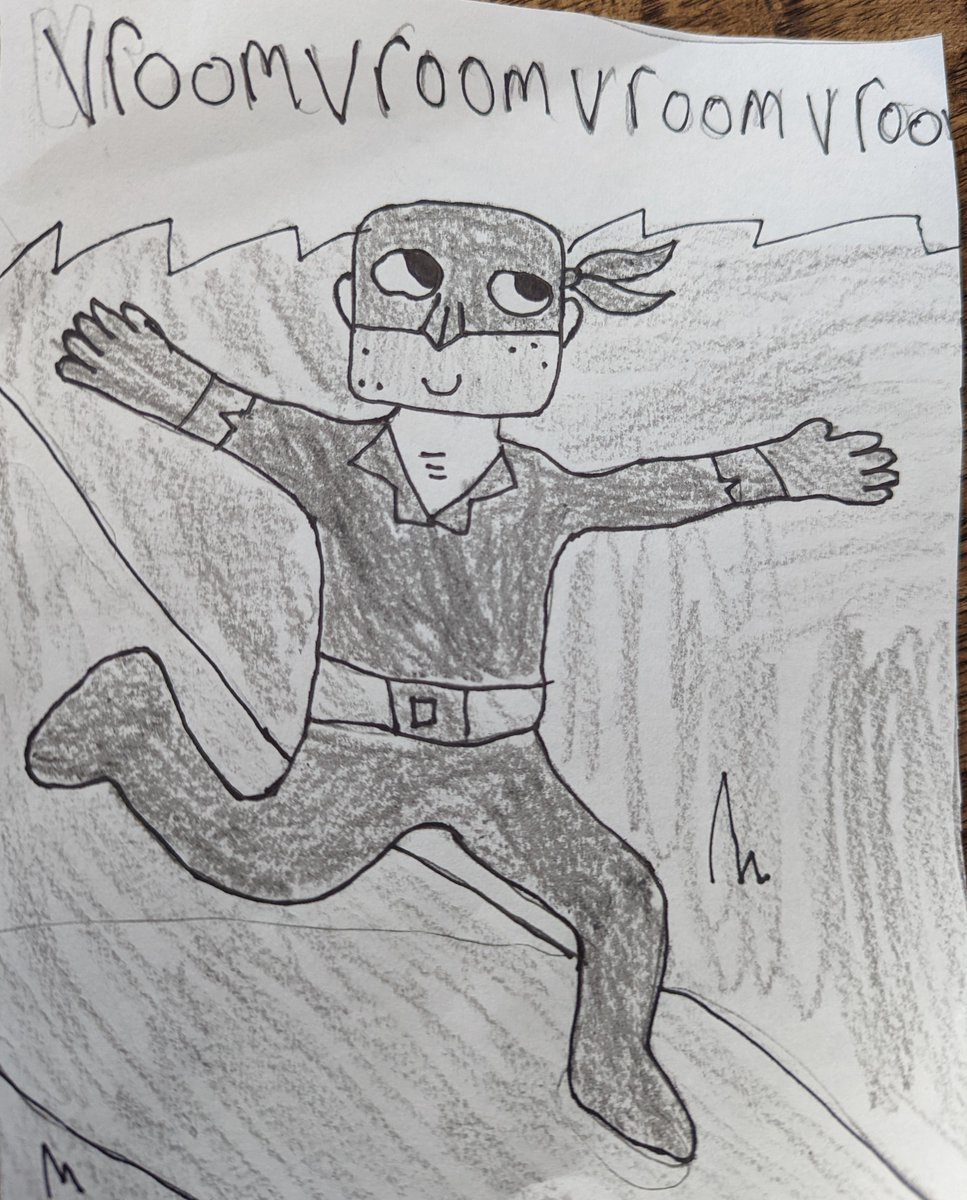 Hey there <a href="/MrNathanHale/">Nathan Hale</a> , my kiddos adore your books, and my 10 year old daughter did this awesome drawing of hangman she wanted to share with you.  Thanks so much for inspiring a love of #history for this generation!