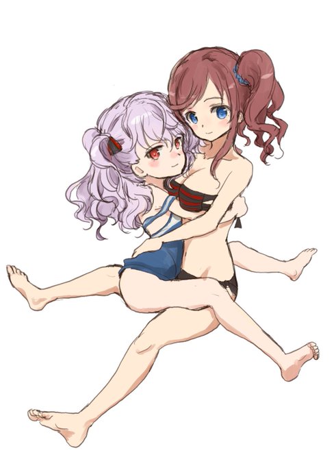 #伊勢桜良生誕祭2022 #テア・クロイツェル生誕祭2022 #はいふり 
互いの水着を代えて対面で。 