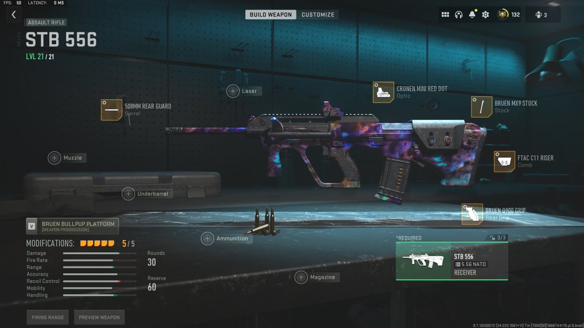 Devour808's tweet photo. STILL the best gun in the game but they nerfed the damage range so here's the updated BEST STB class and it's tuning #MW2 https://t.co/pKEIUW2b3Z