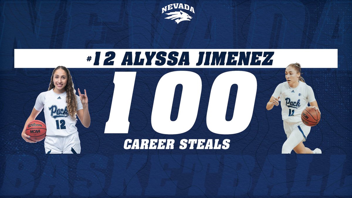 Aly is the 7⃣th Nevada player to reach 100 career steals since 2013!

#BattleBorn // #RunTogether