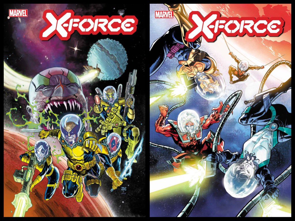 New ✨#MarvelCosmic✨ #comics this week for #NCBD (11/23/22)
✨
X-Force #34
✨
W-#BenPercy,A-#ChristopherAllen
✨
A-#JoshuaCassara
B-#FrancescoManna
✨
#Arrako #Marvel #MarvelComics