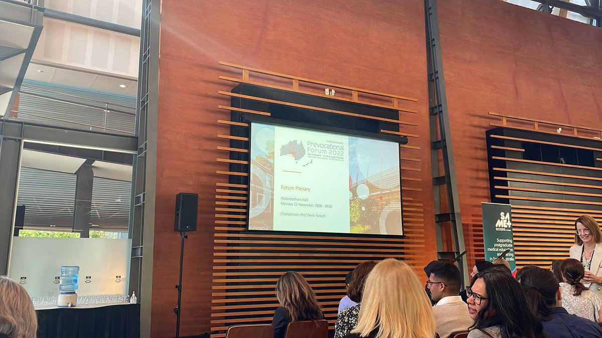 PMCVic's tweet photo. Day 1 of the official program  @prevocforum2022 is kicking off at the National Wine Centre in Adelaide. The PMCV team are here and we are looking forward to connecting with the healthcare community from across Australia and New Zealand. #prevocationaltrainees https://t.co/ZSdcsflu8p