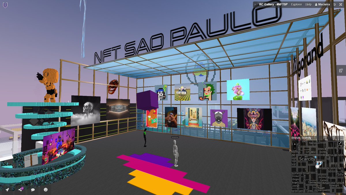 3ª exposição virtual da <a href="/NFTSaoPaulo/">NFT Sao Paulo by Reiniscouple</a> #NFTSP com as últimas obras inscritas para nossa exposição IRL que abrirá dia 24/11. Mas desta vez já será no <a href="/cryptovoxels/">Voxels</a> | Tá rolando! voxels.com/parcels/6495/v…