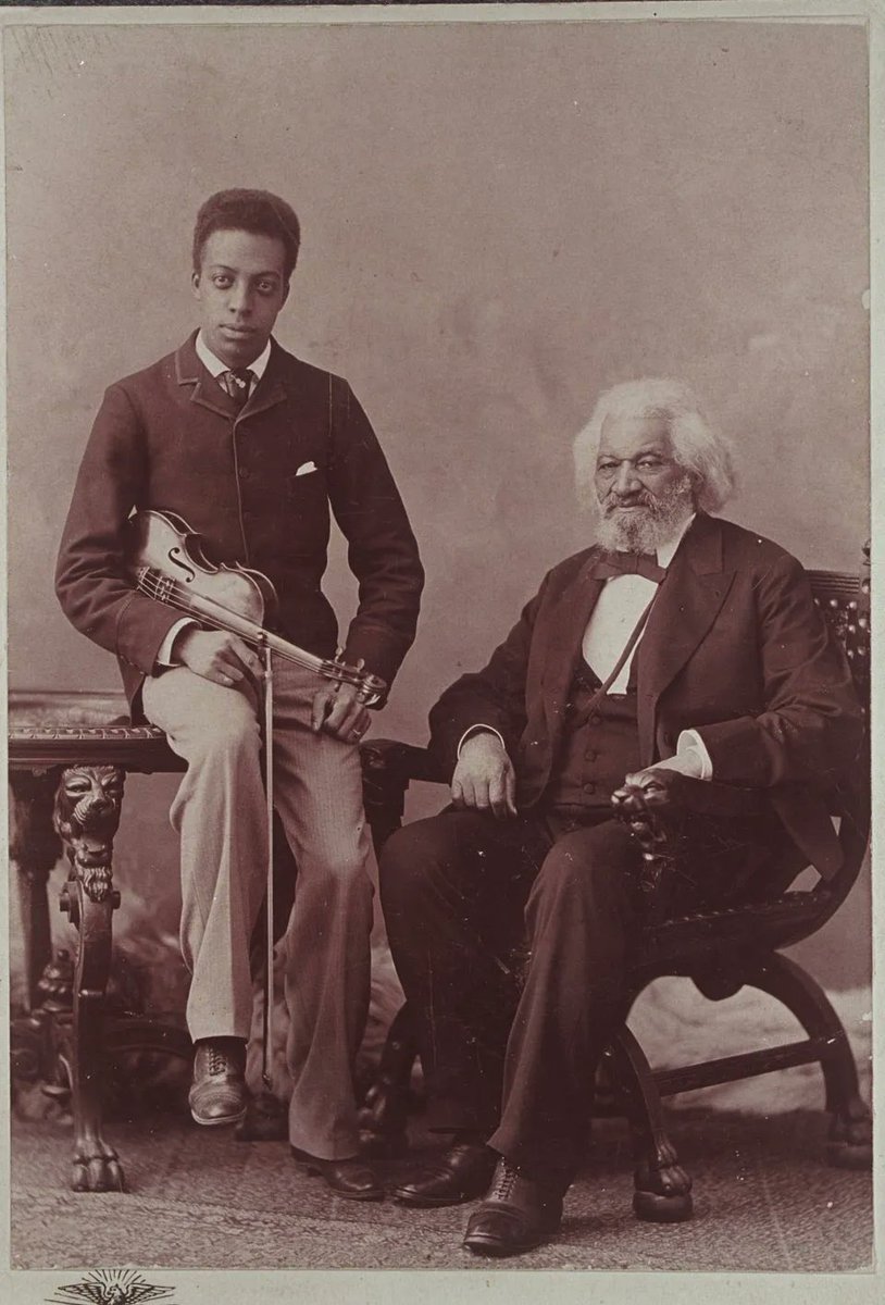 RT @historycalendar: Frederick Douglass with his musician grandson Joseph Douglass, 1894. https://t.co/IvTyzylgyu