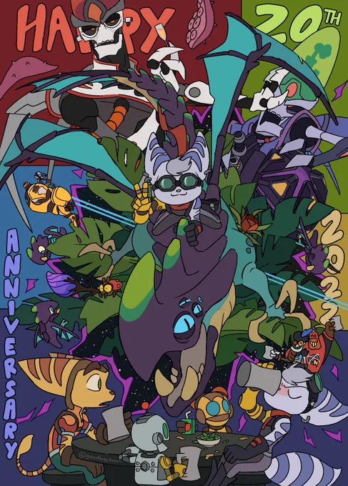 my piece for the ratchet and clank 20anniv zine  