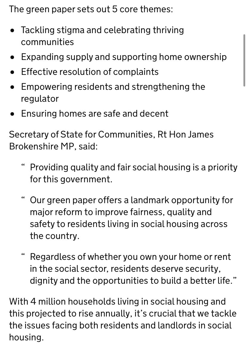 B0SLBU's tweet photo. The theme of these tweets over the past few months has assessed the success of the social housing green paper introduced in 2018. Now 4 years since adopted, changes are expected. Although it is clear from the research I have provided they are a number of failures #TheNewSlums https://t.co/fn14u8PJPY