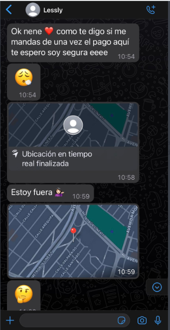 yelp_sex's tweet photo. 🚩🚩CUIDADO🚩🚩@LeslyFatimacast Podría solo pedir adelanto y bloquear.
El cliente llego dentro de su tolerancia y la chica lo bloqueo. https://t.co/5rMn4FMTLT