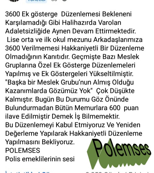 POLİS EMEKLİLERİNİN SESİ (@akkaya013e) on Twitter photo 