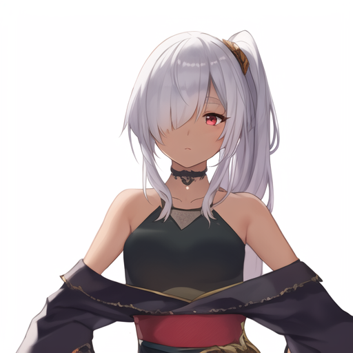 「1枚目のラフ描きが…こうじゃ!AIさん何かと髪を結びたがる#AIart 」|すまき俊悟@4/30ホロクル5th【J-08】のイラスト