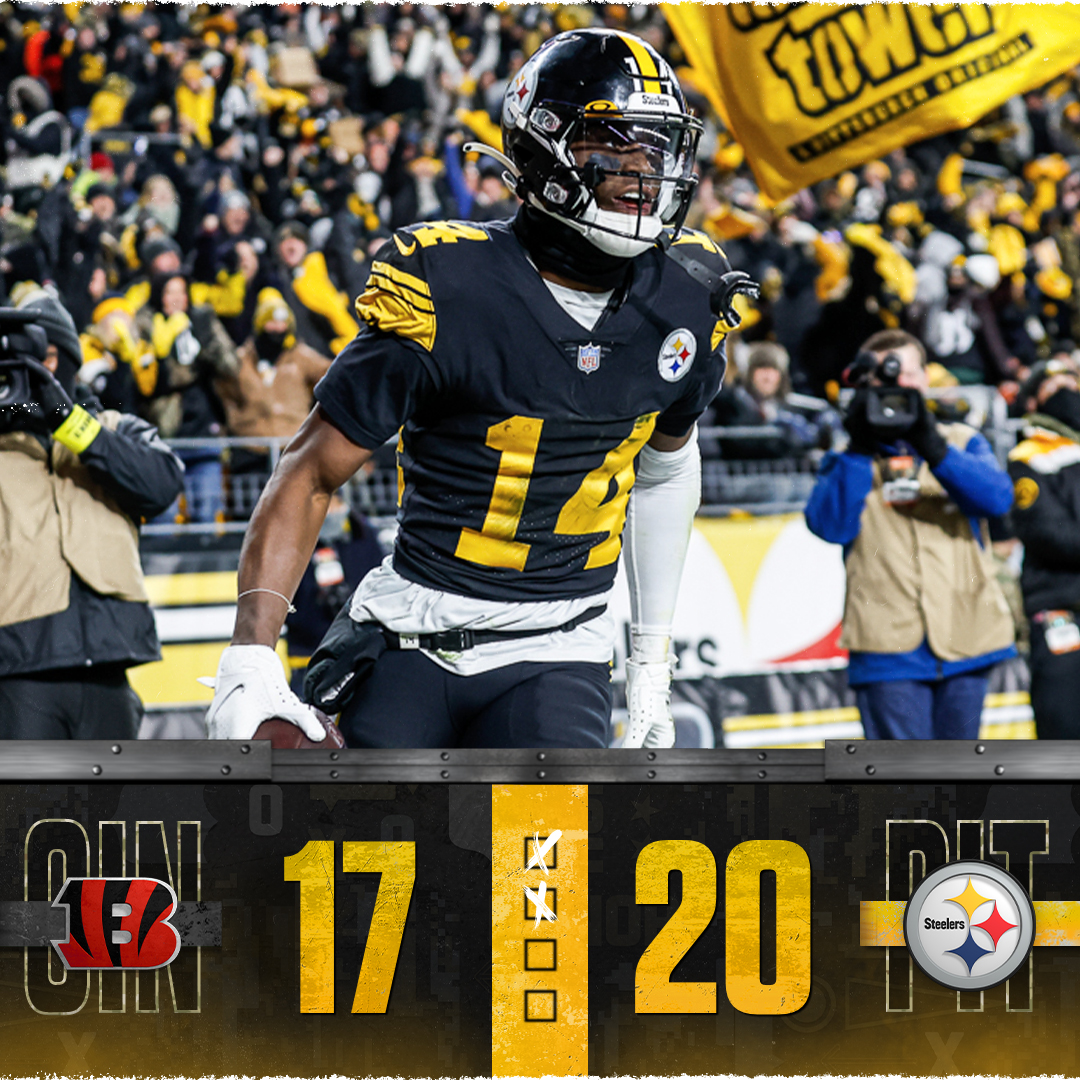 steelers's tweet photo. Up at the half 💪 https://t.co/jbVwuIlHKa