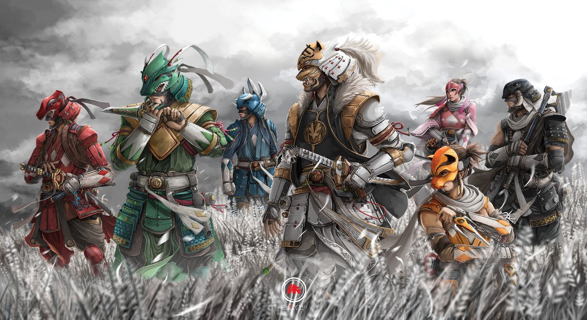 Go Go Sengoku Power Rangers!⚡
#sengokupowerrangers #powerrangers #powerrangersfanart #sxevenart #samurai #sxvn #DigitalArtist