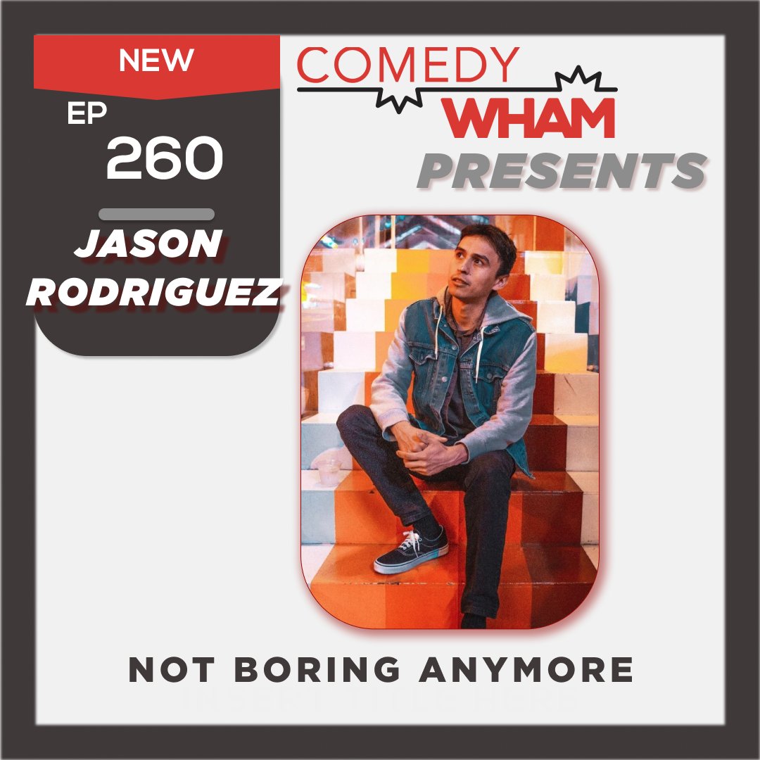 #260 Jason Rodriguez: Not Boring Anymore @jasonsmaytion talks to @supermeowy about his broad audience appeal, @capcitycomedy 's FPIA & Austin Comedy Competition, pursuing comedy after early fails, and surviving a social endeavor as an introvert. comedywham.com/podcast/jason-…