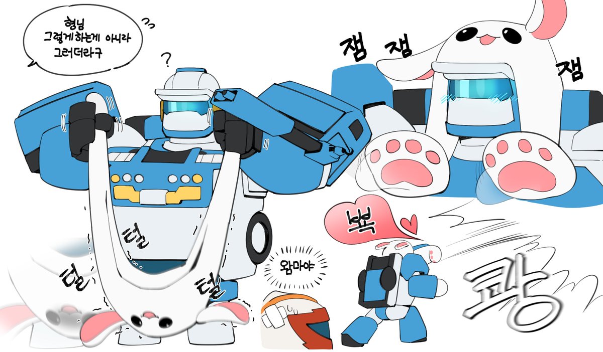 Nanna_na_na_1's tweet photo. 제로와 토끼모자(+제트)
#또봇 https://t.co/edRVnqt8Qd