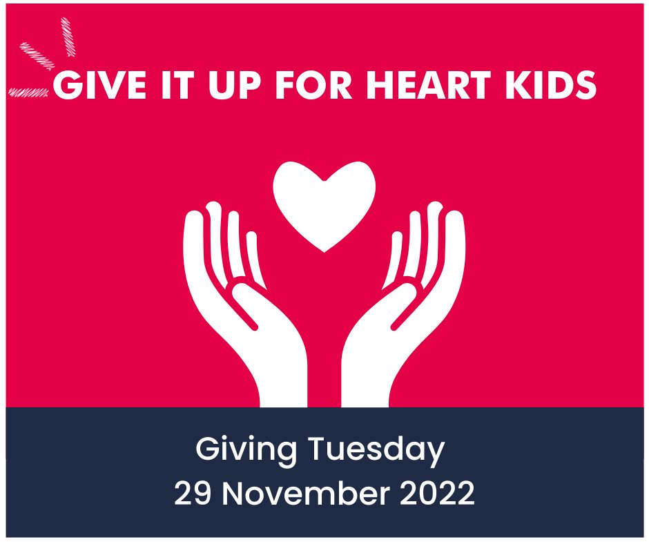 Coming soon . . . what could you give up for heart kids? 
#GivingTuesday #GiveItUpForHeartKids #NextTuesday