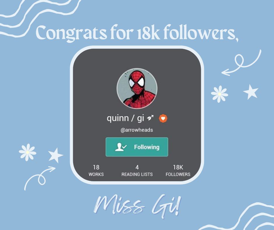 arrowtopsofc_'s tweet photo. Arrowheads officially hits 18,000 followers on wattpad! We are so happy to celebrate every milestone you’ve got, @arrowheadswp. We, arrowtops, are so proud of you. 

Muli, mamahalin ka pa namin bukas at sa mga susunod pang bukas.💙

love,
Arrowtops / Arrowfam ➶ https://t.co/PJevdwl8oM