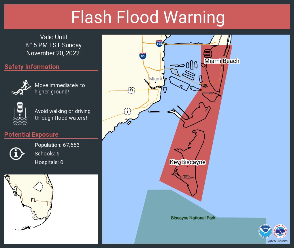 Joel Franco on Twitter "RT NWSMiami Flash Flood Warning including