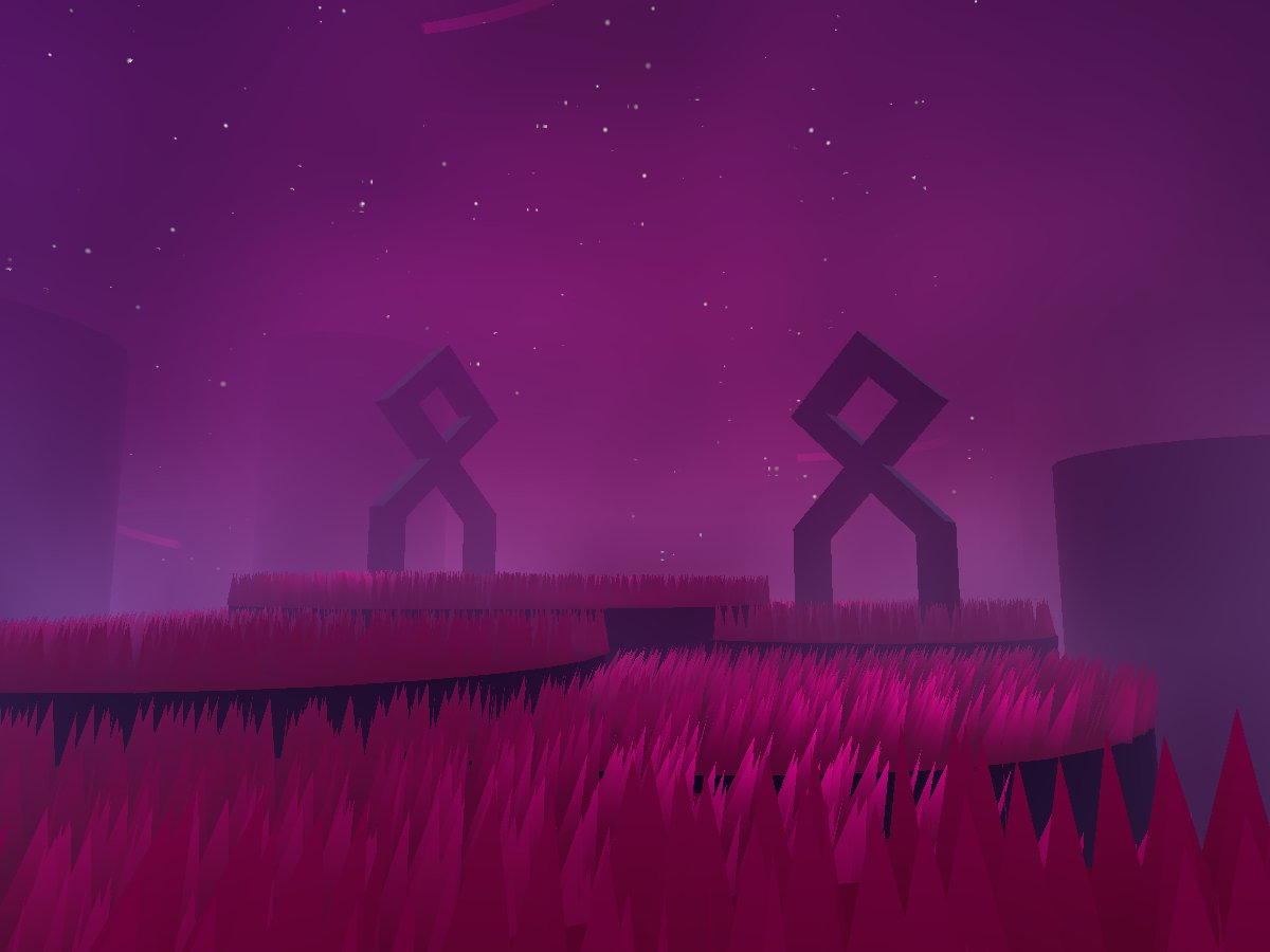 Trixelized's tweet image. Made a little #VRChat world showing off my fast volumetric fog shader- A solid 60 fps on the Quest 2.