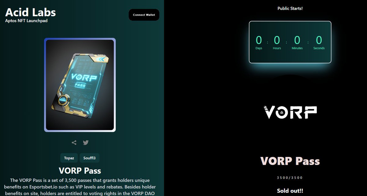 To The MOON
- An algorithm for creators to measure demand and manage supply
- Gas reductions
- Reach of 8000 users and 10k $APT in transaction vol!

Working with projects on <a href="/TopazMarket/">Topaz | NFTs on Aptos</a> <a href="/nft_souffl3/">Souffl3 🫐</a> 

dorahacks.io/buidl/3801
@web3lovemore @gregshen0925 <a href="/daiwanwei/">Wade</a> <a href="/justaliang/">Justa</a>