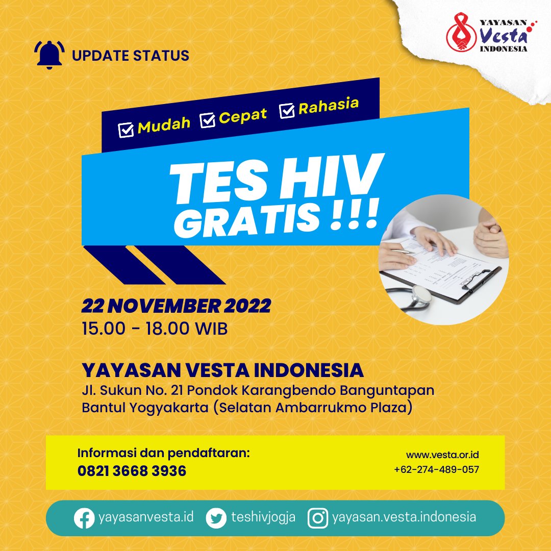 testjog_id's tweet photo. Link Pendaftaran:
https://t.co/ARrWj6id6u

Setelah mengisi formulir pendaftaran, silahkan konfirmasi ke WhatsApp 0821 3668 3936

#teshivjogja #FIFAWorldCup #QatarWorldCup2022 #jogjamassage #jogjaopenBO #JogjaBO #jogjacrot #yayasanvestaindonesia https://t.co/tKuomx1R0V
