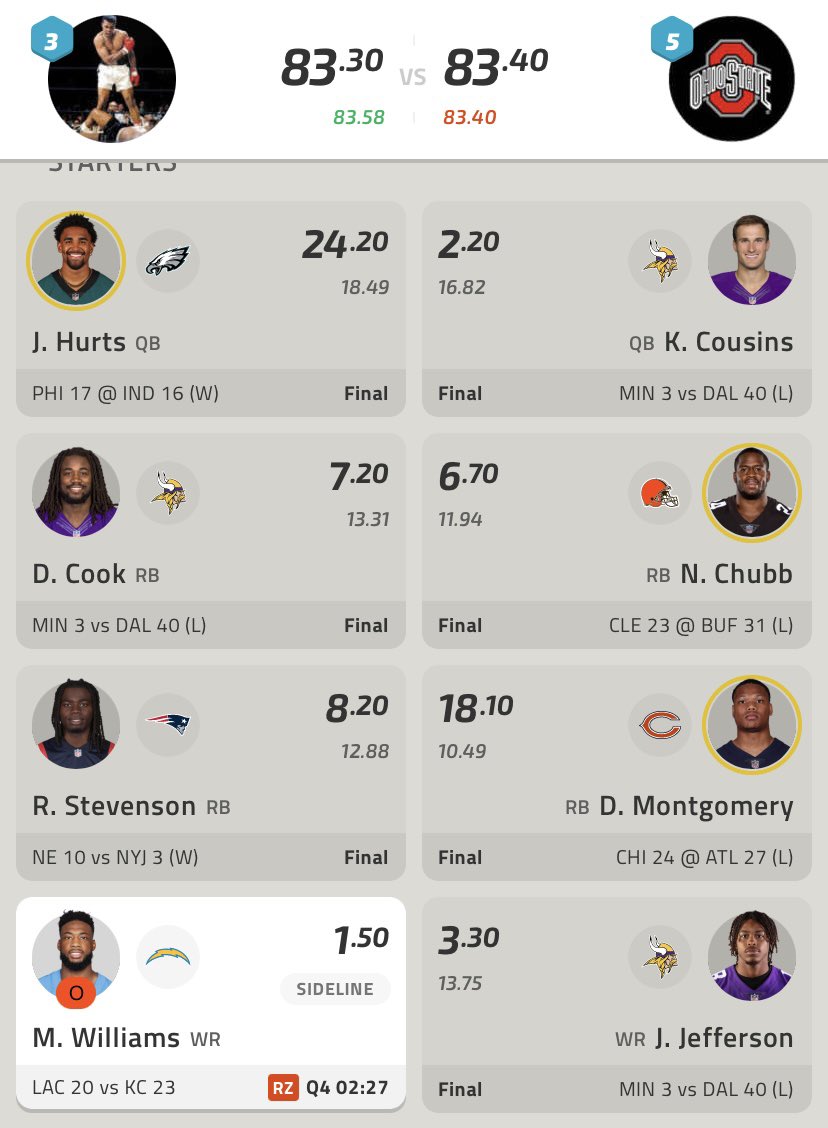 The baddest of bad beats for the fantasy season #mikewilliams <a href="/PatMcAfeeShow/">Pat McAfee</a> <a href="/BarstoolBigCat/">Big Cat</a> <a href="/br_betting/">br_betting</a>