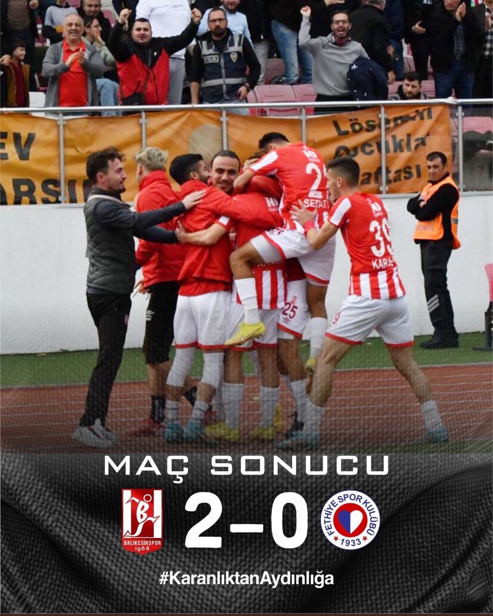 TFF 2.Lig Kırmızı Grup 15.Hafta karşılaşmasında Fethiyespor'u 2-0 mağlup ederek 3 puan alan Baynet Balıkesirspor'umuzu tebrik ediyorum. <a href="/baIikesirspor/">Nev Sağlık Grubu Balıkesirspor</a>