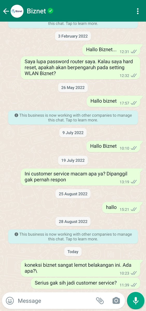 hendrojoewono's tweet photo. Kenapa ya customer service @BiznetHome ngerasa nggak perlu jawab panggilan customer? Udah cukup banyak kali ya customernya. Pengen dibuang-buangin? No problem. https://t.co/fo4ppRlupD