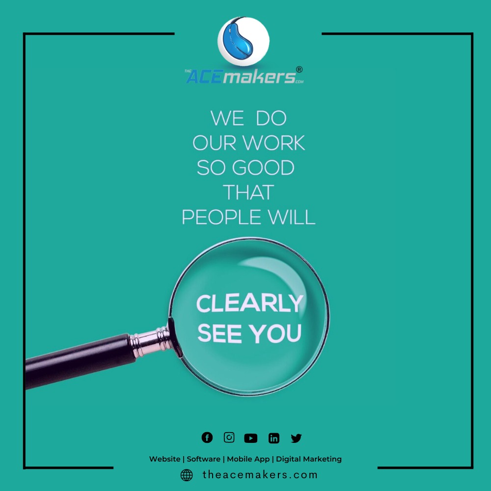 Acemakerstechno's tweet photo. We do our work so good that people will clearly see you.

☎️𝐌𝐨𝐛𝐢𝐥𝐞: +91-9783865051
🌐𝐖𝐞𝐛𝐬𝐢𝐭𝐞: https://t.co/4EQtlk7VXP

#Acemakerstechnologies #digitalmarketing #branding #webdevelopment #contentmarketing #webdesigning #AndroidApp #iOSApp https://t.co/Nu9NcUTi96