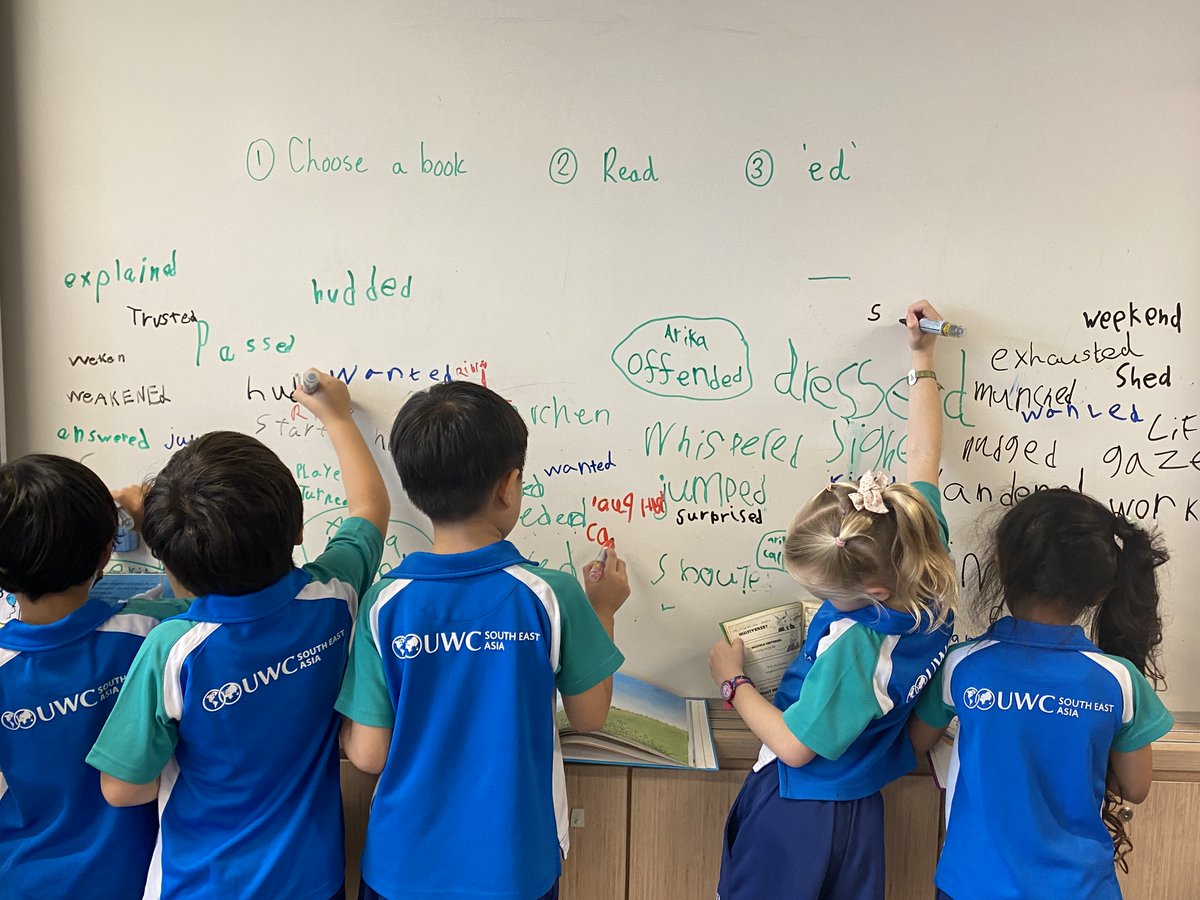 Roxanne W (@roxwalker14) on Twitter photo G1 Ss being word noticers on the hunt for <-ed> words. Making authentic connections between reading, spelling, and writing #wordinquiry #uwclearn #uwcsea #uwcsea_east #uwcliteracy
<a href="/wordtorque/">FionaHamilton</a> G1 Ss being word noticers on the hunt for <-ed> words. Making authentic connections between reading, spelling, and writing #wordinquiry #uwclearn #uwcsea #uwcsea_east #uwcliteracy
<a href="/wordtorque/">FionaHamilton</a>