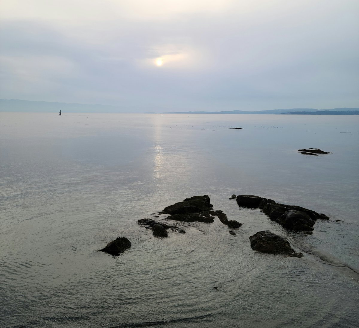 1rod_s's tweet photo. @garyrgruber @JulieJordanScot @AjmaniK @HolisticSailor @sageandsavvy The ocean called today. 
Low tide. Hazy sky.  Snow in the distant peaks. 
Autumn. 
I sat. I listened. I observed in quiet meditation.
Ideal #ArtistsWay #datewithself 
Such #gratitude https://t.co/9rXgz6OzYk