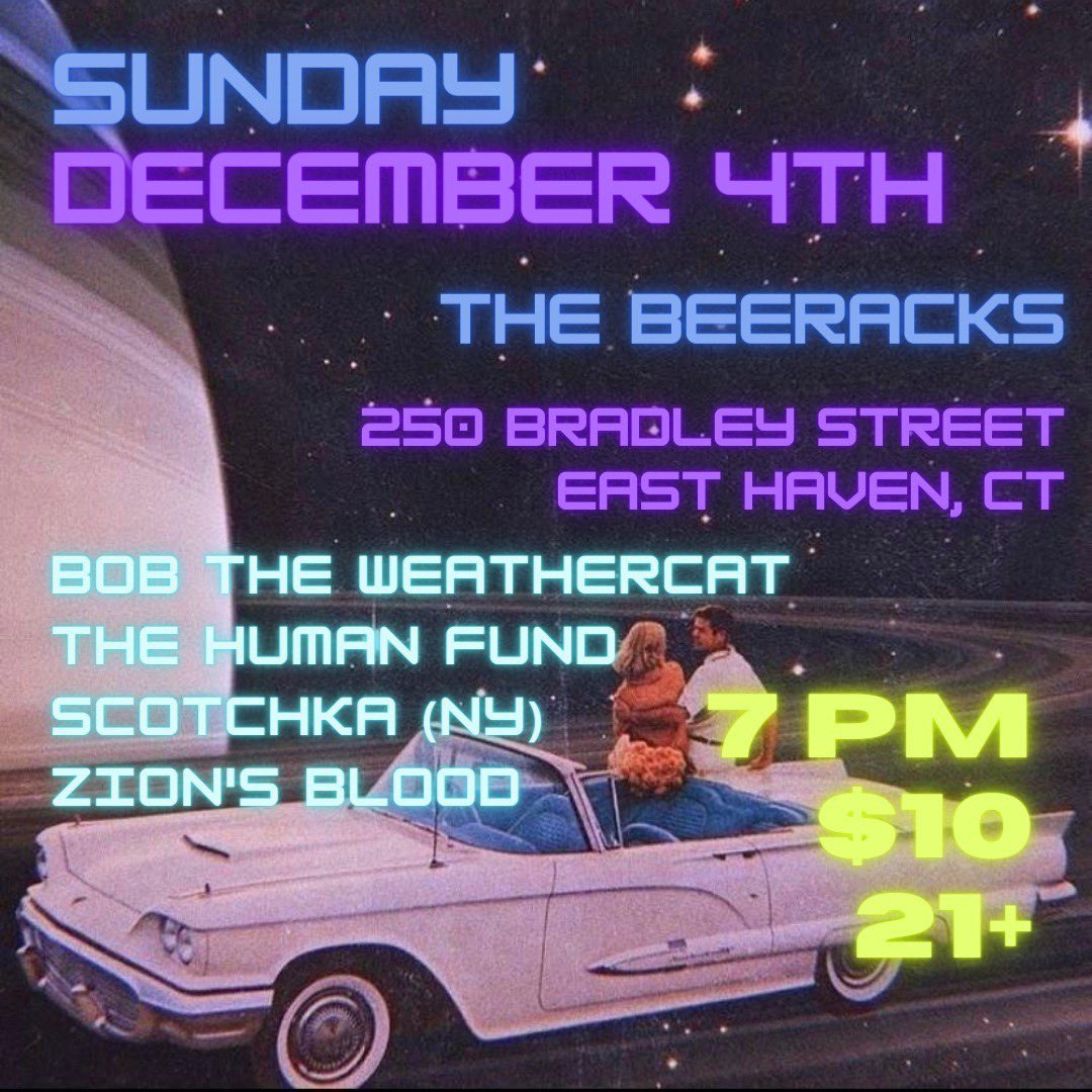BTWCband's tweet photo. We’re gonna be playing at @TheBeeracks with @thehumanfundct, @ScotchkaNY , and Zion’s Blood‼️Come out for a hell of a time, 21+ starts at 7 https://t.co/McShk85zUk