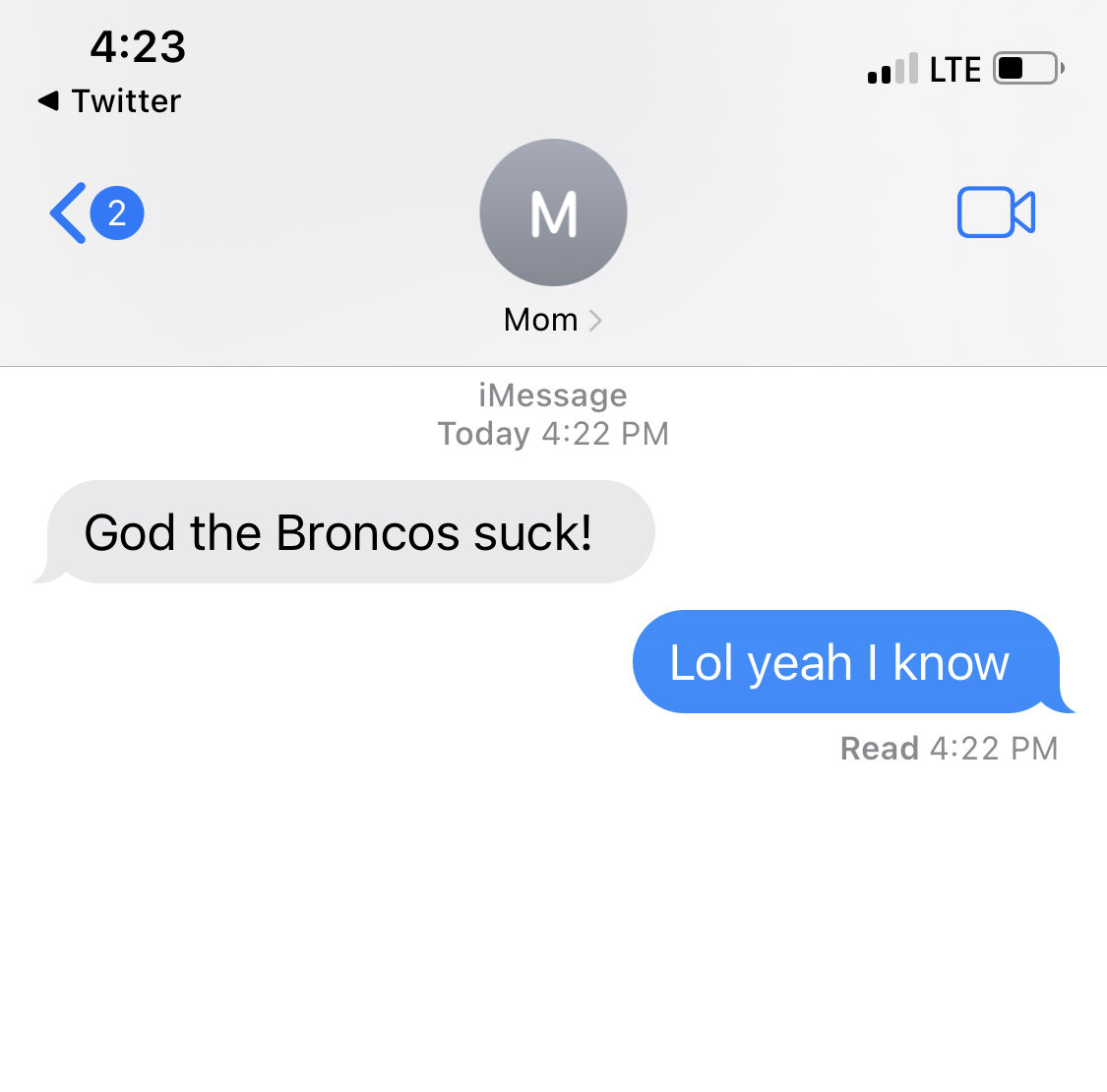 ShaneCorbett93's tweet photo. Mom decides to talk some smack then leaves my ass on read?! Ight…not cool… but Ight https://t.co/mU9GItyX41