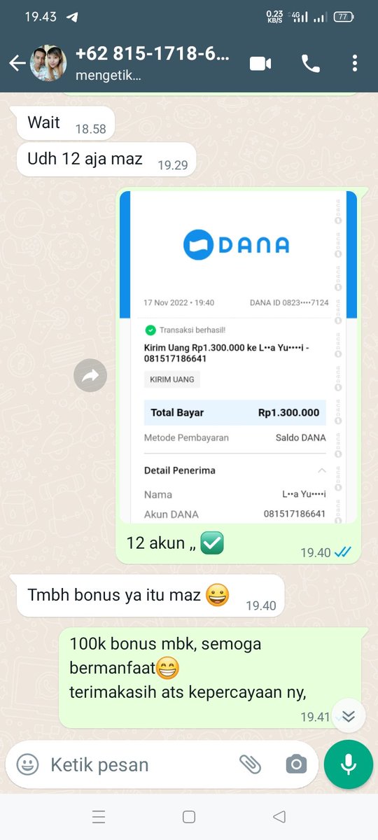 akun_duaa's tweet photo. Mumpung blm hangus,yg msh ada sisa saldo pelatihan prkrj bisa ditukar uang, sisa 500 dpt 100rb, info dll bisa dm.
Kita real amanah kak.

T: #FIFAWorldCup Senin Pagii RIP Legend Daniel #Leslar #sambo #JumatBerkah #zonauang #zonajajan https://t.co/c3A05RHsTS