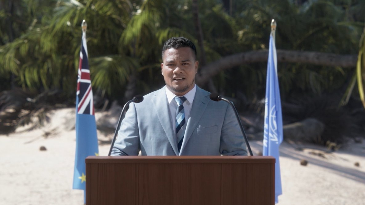 aAdityaDwi's tweet photo. @Accenture_ANZ has partnered with #Tuvalu, to help share the human impact of climate change and transform a country to become the world’s first #DigitalNation. 

Minister @Simon_Kofe delivered a speech at #COP27 from a #DigtialTwin of Teafualiku islet. https://t.co/eyu20g7RU6 https://t.co/HfafvZd4ws