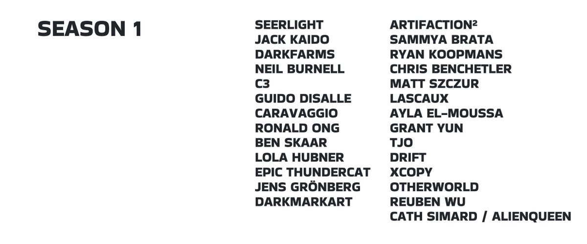 GrantYun2's tweet photo. do u see this.... 🤯💎 very few can curate a collection of artists to this extent... absolutely wild frens @Artifaction2 @superSZCZ4 https://t.co/wDxCDugtLA