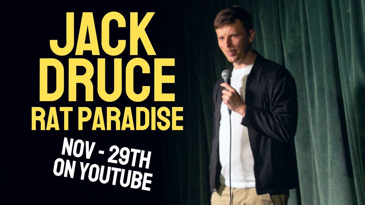 Jackdruce's tweet image. My self produced stand up special 'Rat Paradise' will be out next week! It will also be up on my patreon tomorrow.