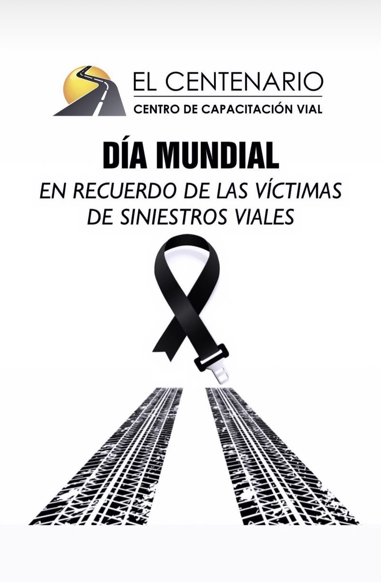 Esc_Centenario's tweet photo. DÍA MUNDIAL EN RECUERDO DE LAS VÍCTIMAS DE LOS ACCIDENTES DE TRÁNSITO. 🎗🕯🎗#seguridadvial #movilidadsostenible #movilidadsegura #victimasdeaccidentesdetransito #victimasdeaccidentes https://t.co/HnriFjH3uN